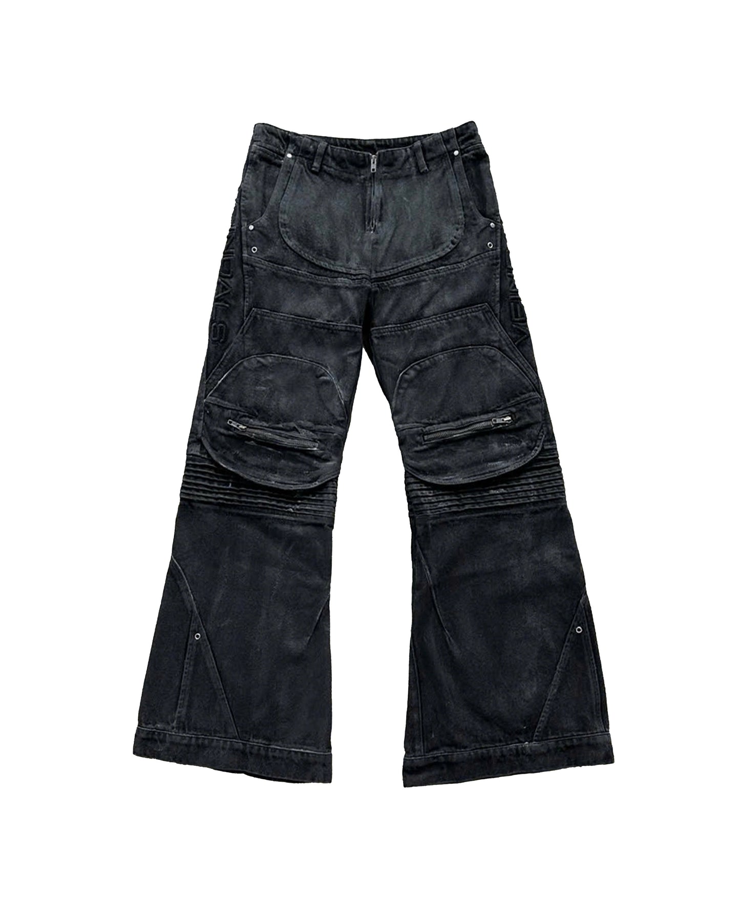 SILLICONE WAX LUSTER BIKER PANTS