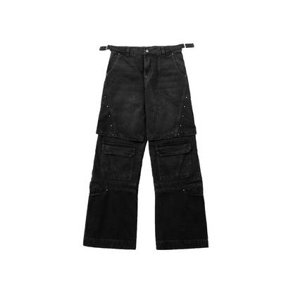 Cargo wide leg jeans