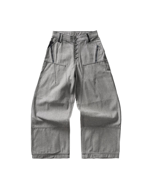 INSIDE OUT RAW DENIM BAGGY JEANS