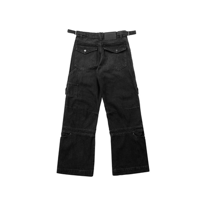 Cargo wide leg jeans