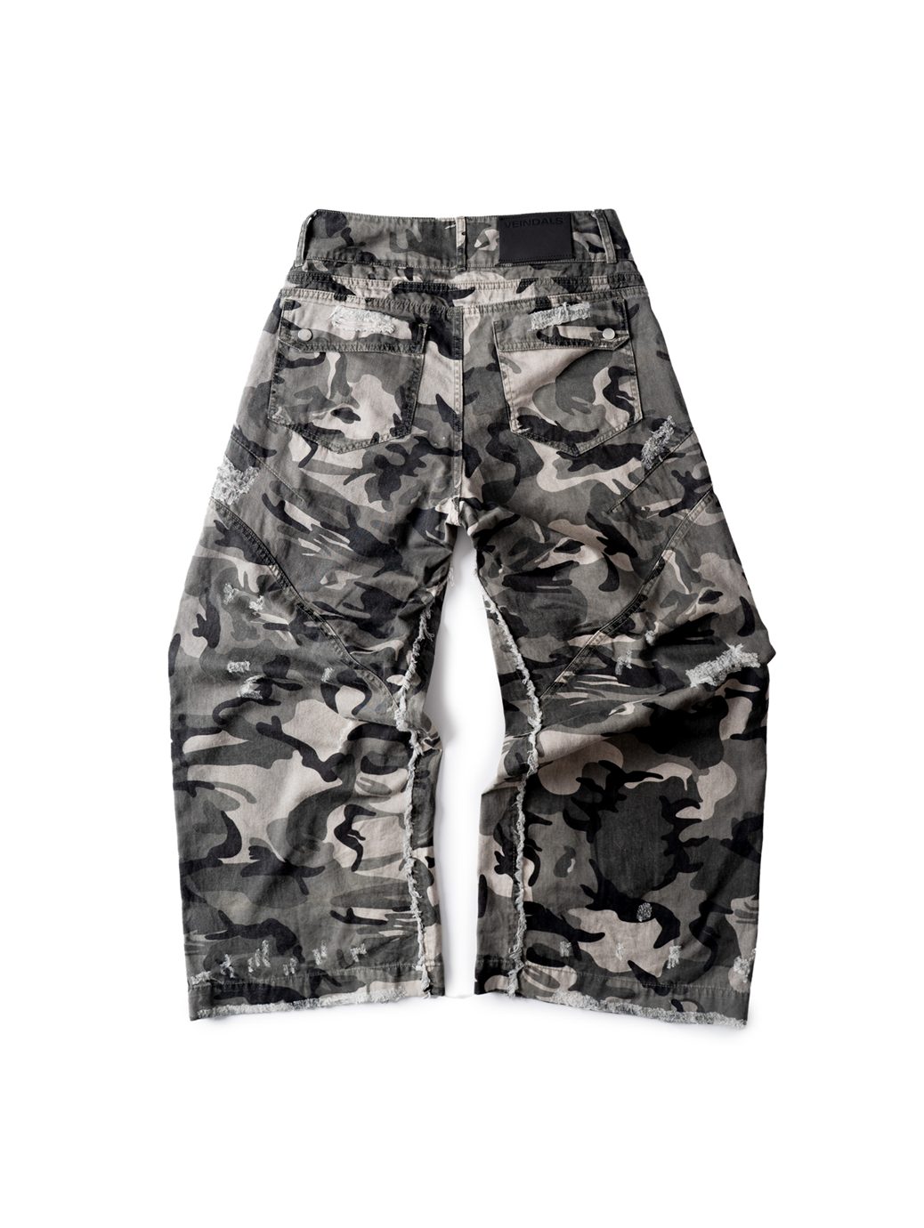 CAMO WIDE LEG PANTS
