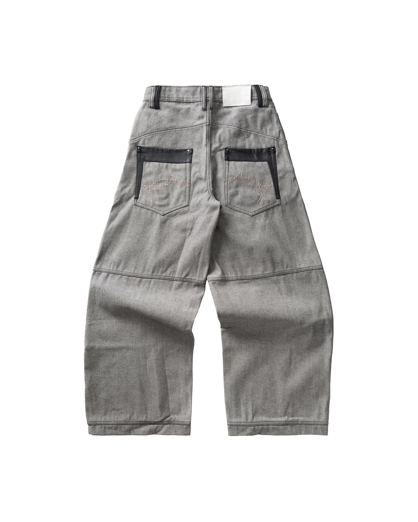 INSIDE OUT RAW DENIM BAGGY JEANS