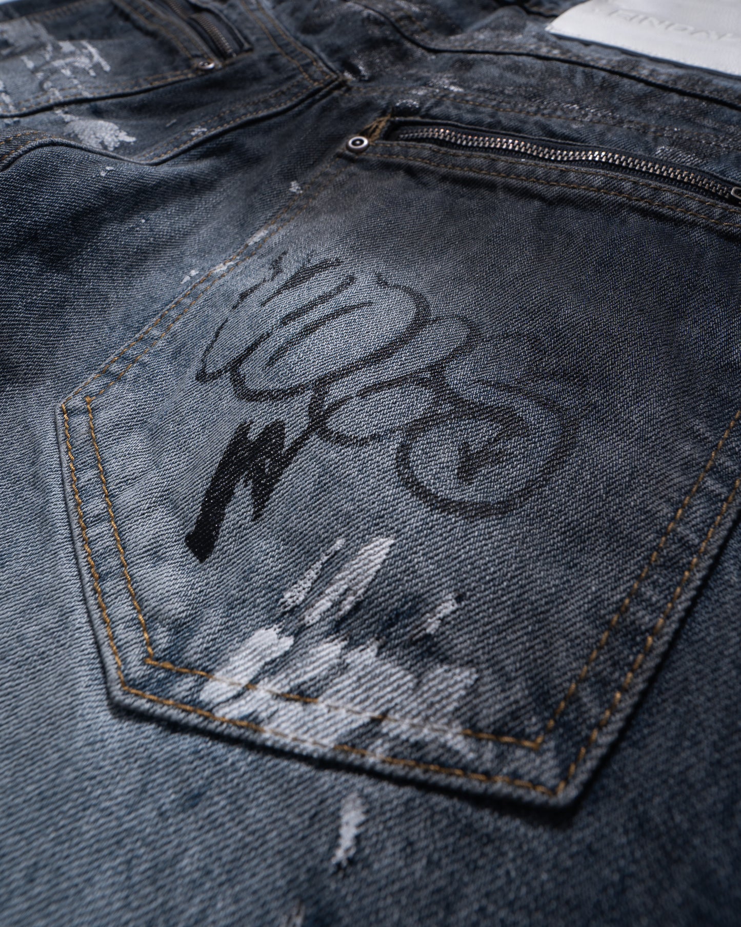 GRAFFITI DENIM PANTS