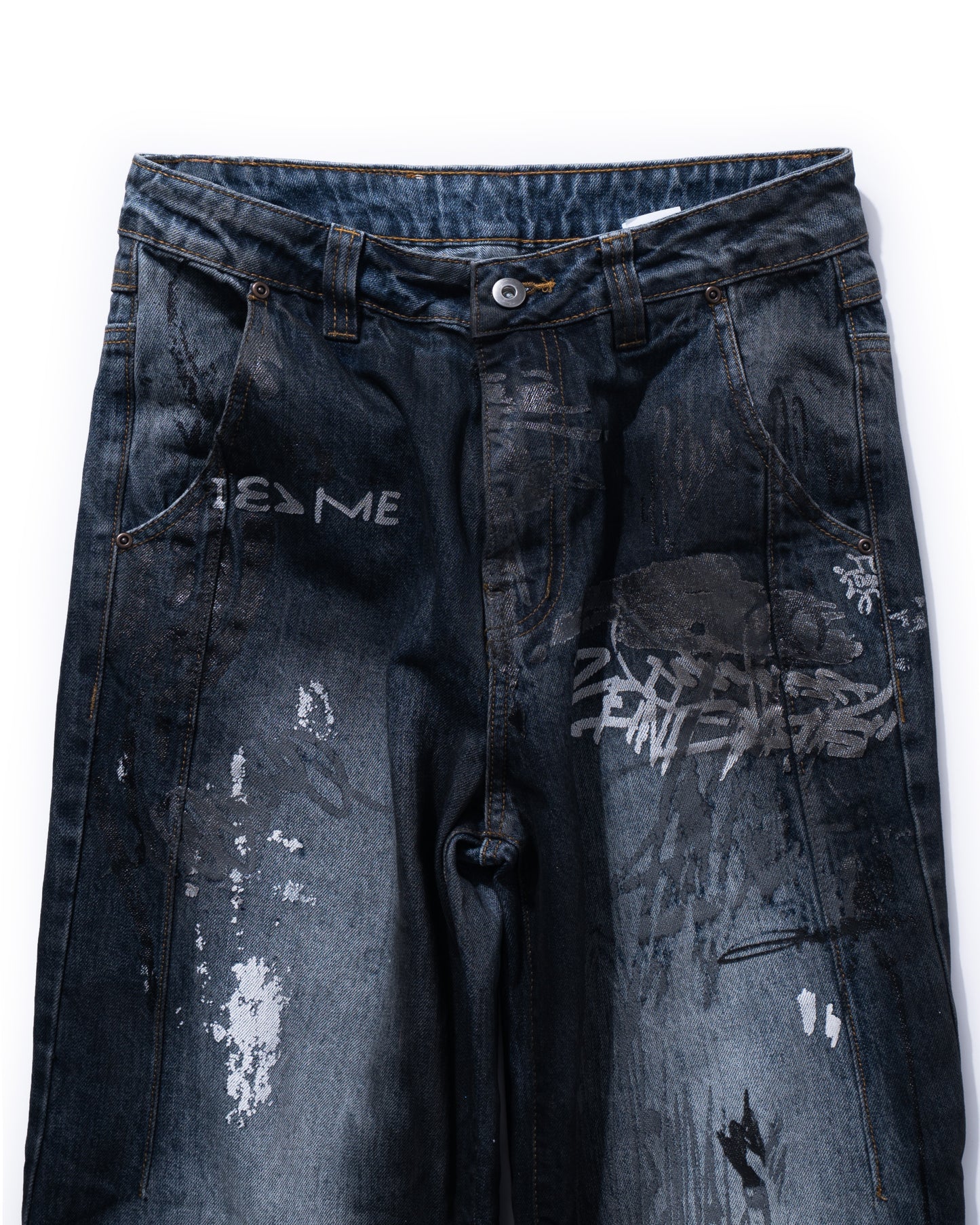 GRAFFITI DENIM PANTS