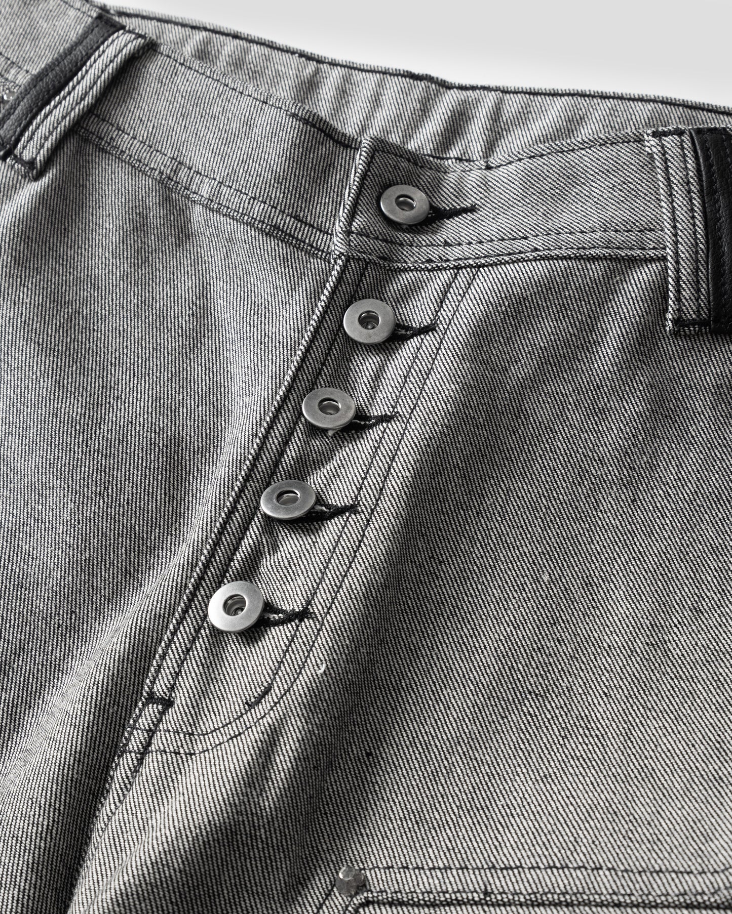 INSIDE OUT RAW DENIM BAGGY JEANS