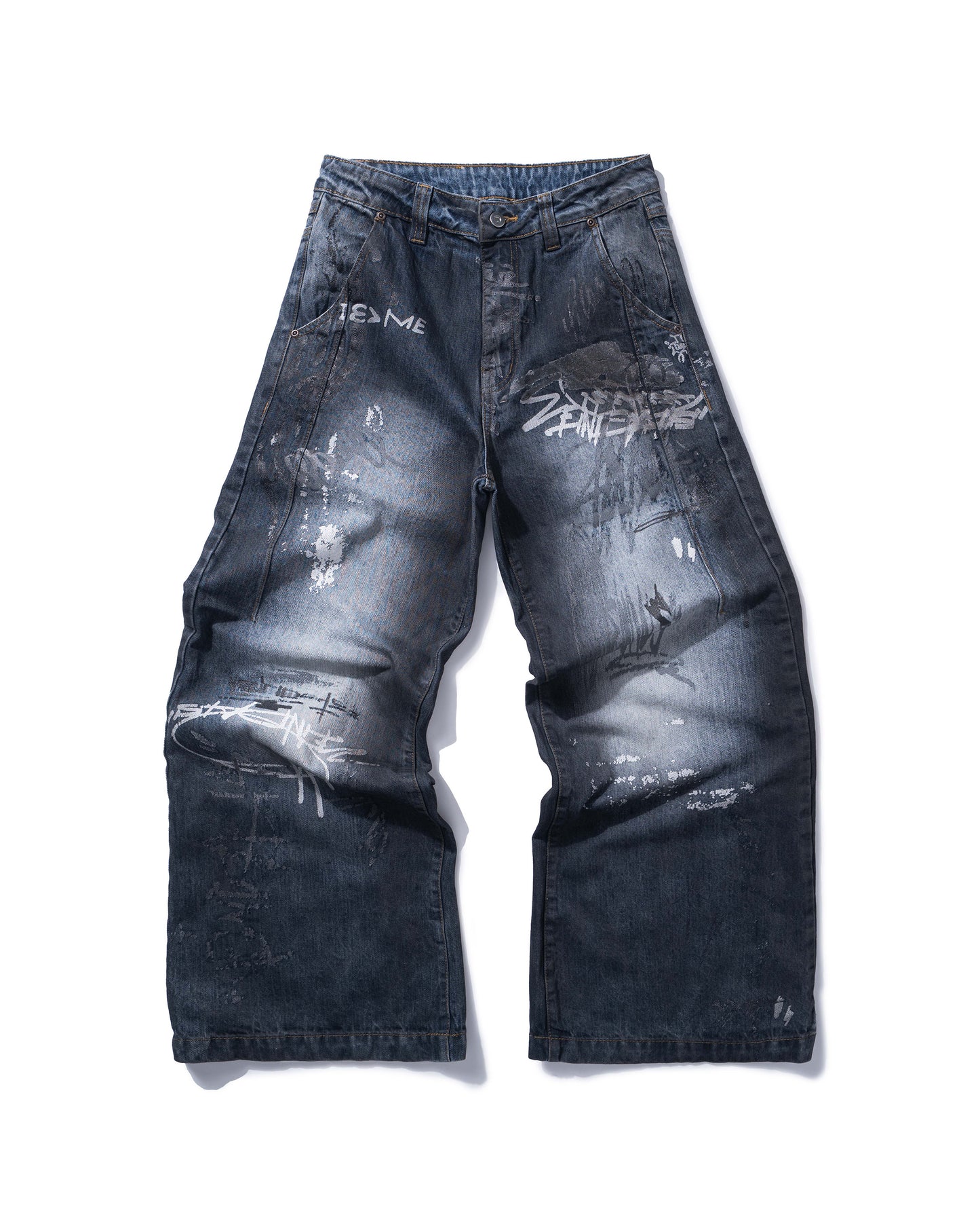 GRAFFITI DENIM PANTS