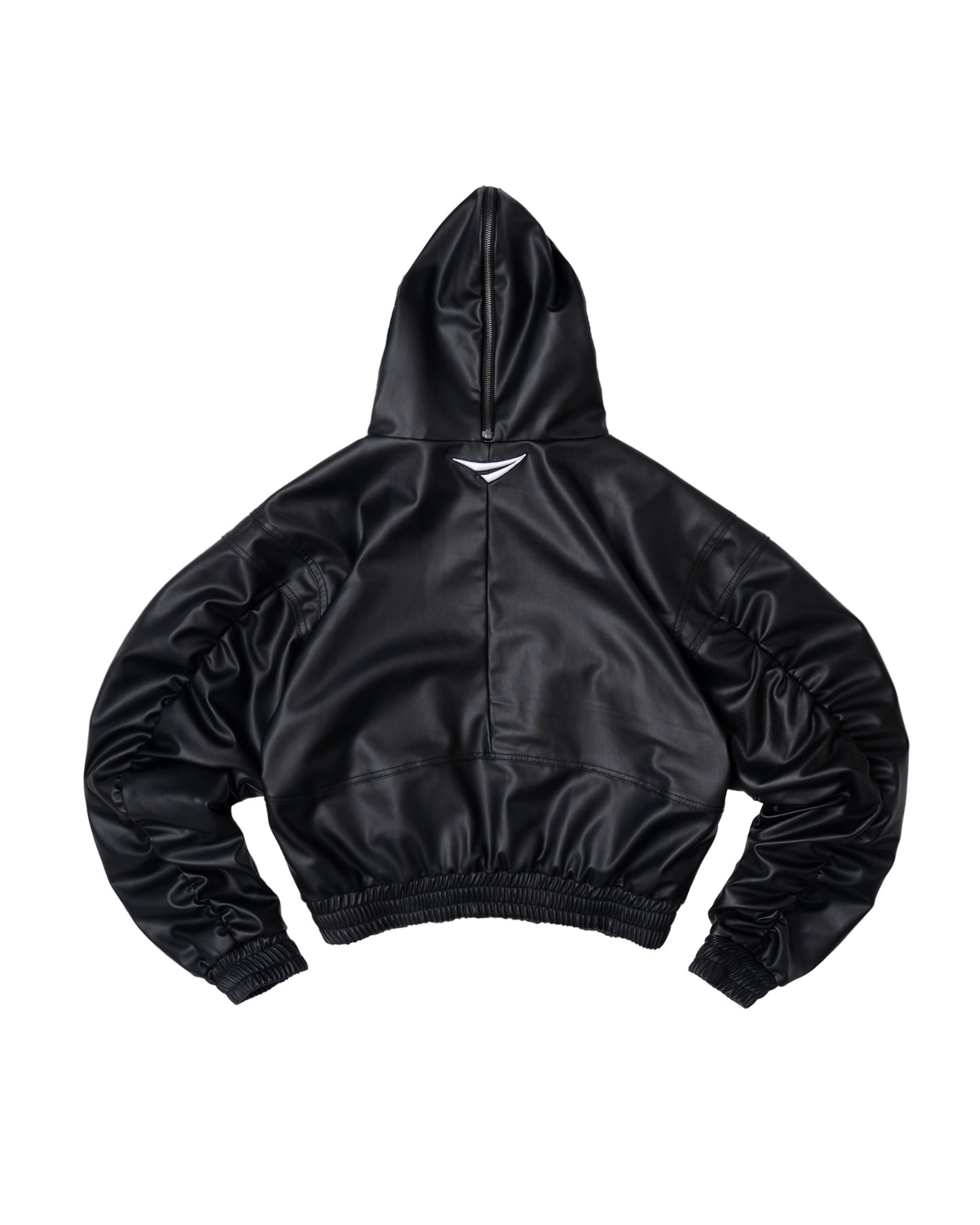 LEATHER HOODIE JACKET