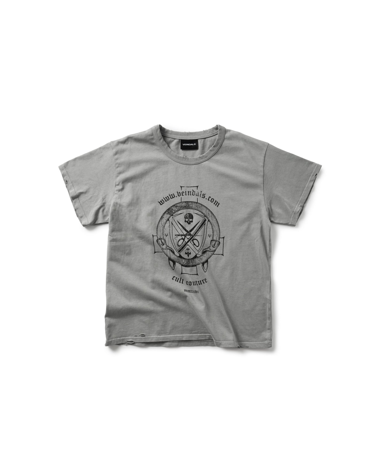 distressed grey t-shirt